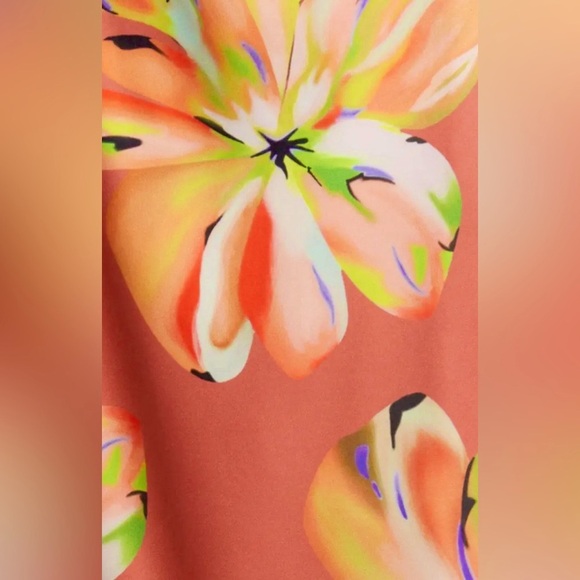 Hutch Floral Satin Wrap Dress - Picture 8 of 9